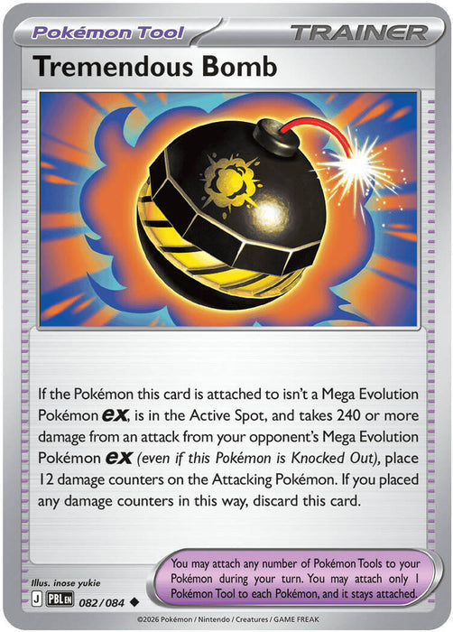 Tremendous Bomb (082/084) [Mega Evolution: Pitch Black] - for just $0.10! 
