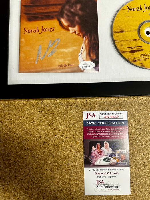Framed & Signed Norah Jones Feels Like Home CD Booklet With JSA COA - for just $135! 