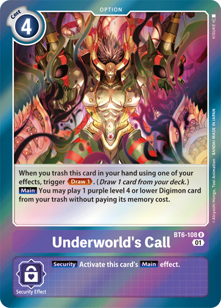 Underworld's Call [BT6-108] [Double Diamond] - Just $0.09! Shop now at Retro Gaming of Denver