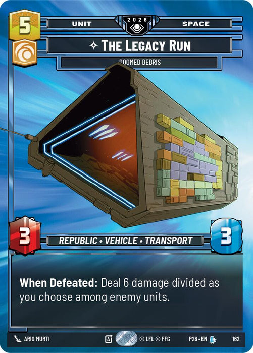 The Legacy Run - Doomed Debris (162) (Prize Wall) (Foil) (162) [Galactic Championship 2026] - for just $9.95! 