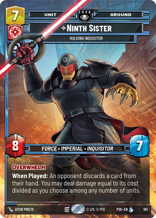Ninth Sister - Hulking Inquisitor (183) (183) [Galactic Championship 2026] - for just $60.80! 