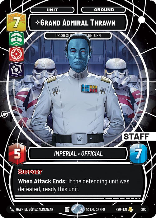 Grand Admiral Thrawn - Orchestrating His Return (203) (203) [Galactic Championship 2026] - for just $115.30! 