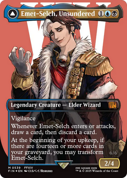 Emet-Selch, Unsundered // Hades, Sorcerer of Eld (FIN-539) - FINAL FANTASY (Borderless) Foil - for just $17.31! 