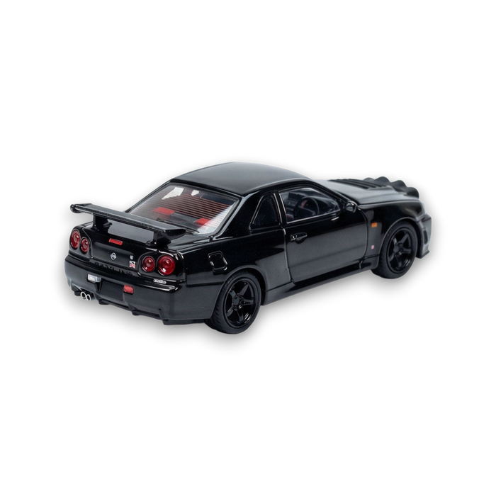 Street Weapon Nissan R34 GT-R Black Snow Drift 1:64 - for just $34.99! 