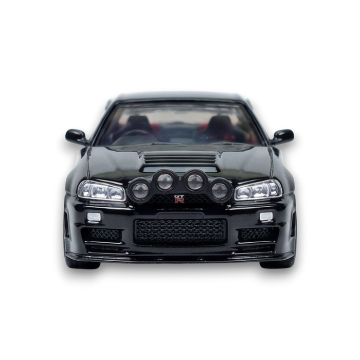 Street Weapon Nissan R34 GT-R Black Snow Drift 1:64 - for just $34.99! 
