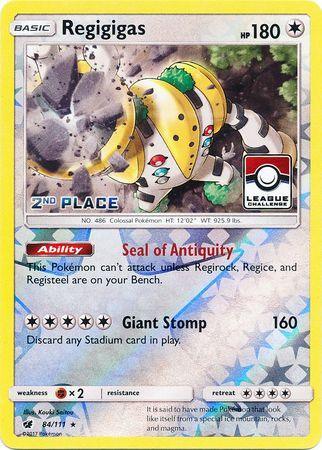 Regigigas (84/111) (League Promo 2nd Place) [Sun & Moon: Crimson Invasion] - for just $2.25! 