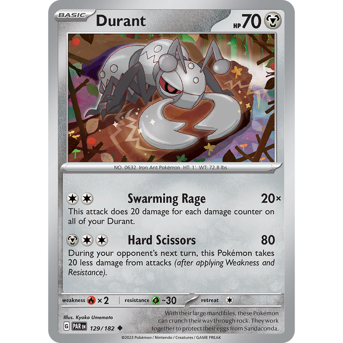 Durant (129/182) [Scarlet & Violet: Paradox Rift] - Just $0.04! Shop now at Retro Gaming of Denver