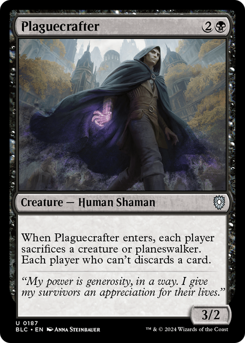 Plaguecrafter (BLC-187) - Bloomburrow Commander - for just $0.12! 