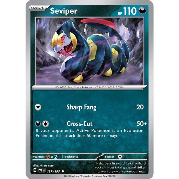 Seviper (137/193) [Scarlet & Violet: Paldea Evolved] - Just $0.03! Shop now at Retro Gaming of Denver