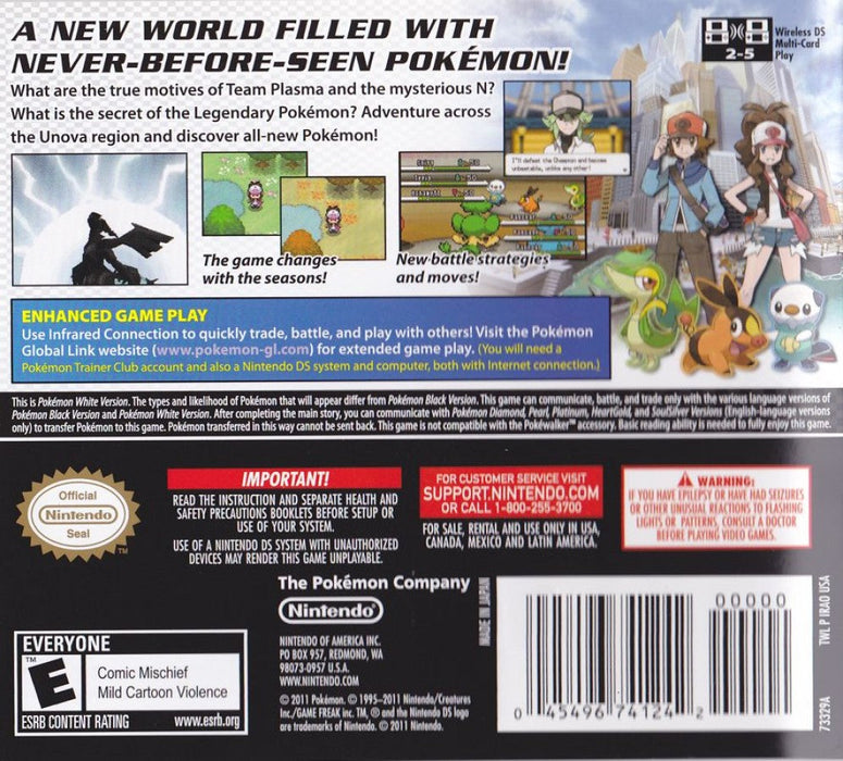 Pokemon: White – Nintendo DS (DS) - for just $0! 