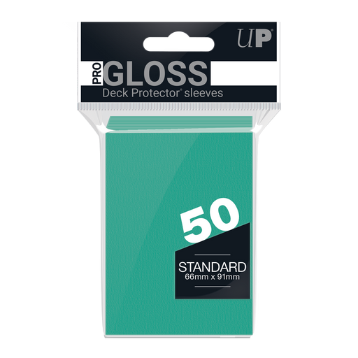 Ultra PRO: Standard 50ct Sleeves - PRO-Gloss (Aqua) - Just $0! Shop now at Retro Gaming of Denver