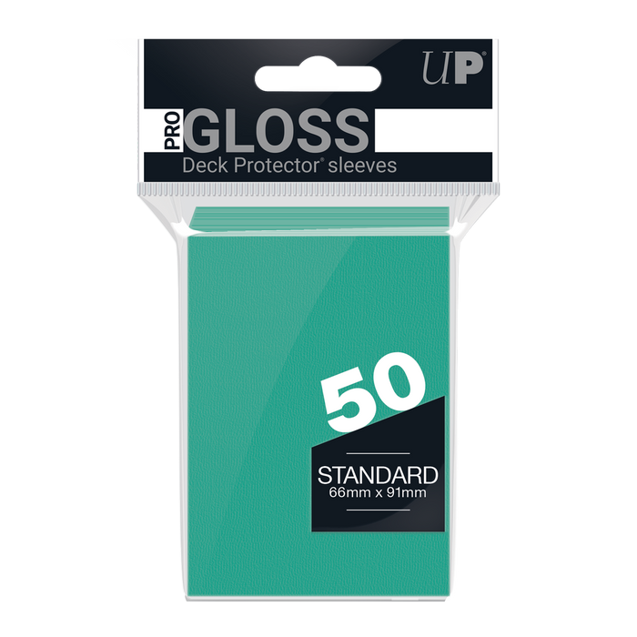 Ultra PRO: Standard 50ct Sleeves - PRO-Gloss (Aqua) - Just $0! Shop now at Retro Gaming of Denver