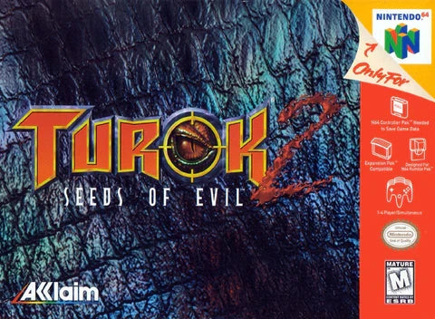 Turok 2: Seeds of Evil [Black Cart] – Nintendo 64 (N64) - for just $12.99! 