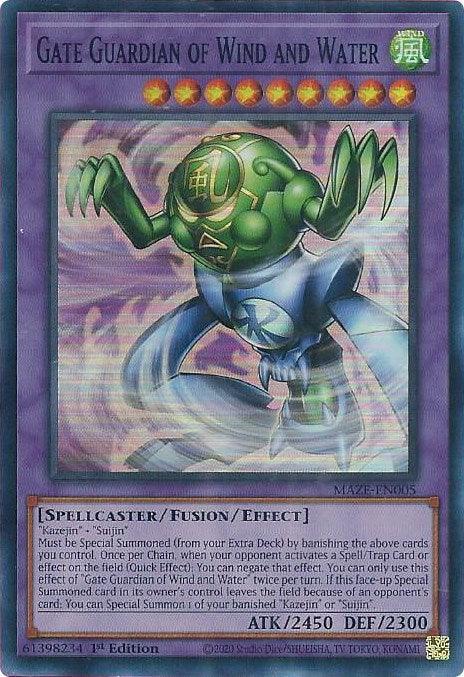 Gate Guardian of Wind and Water [MAZE-EN005] Super Rare - for just $0.45! 