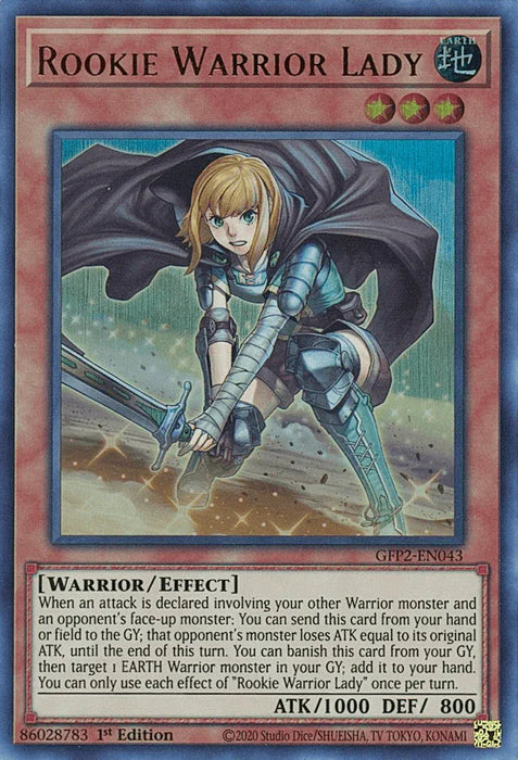 Rookie Warrior Lady [GFP2-EN043] Ultra Rare - for just $0.15! 