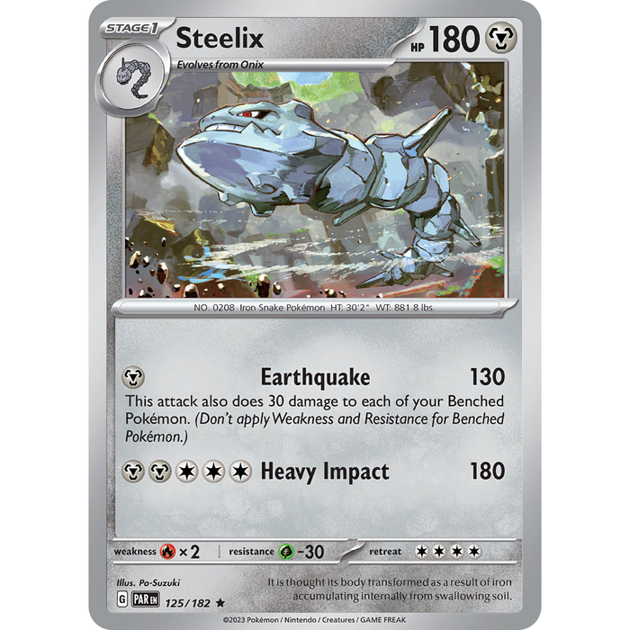 Steelix (125/182) [Scarlet & Violet: Paradox Rift] - Just $0.05! Shop now at Retro Gaming of Denver