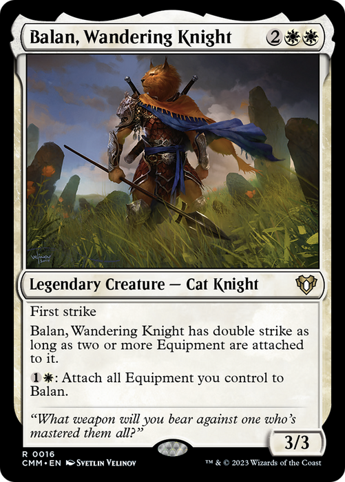 Balan, Wandering Knight [Commander Masters] - Just $0.15! Shop now at Retro Gaming of Denver