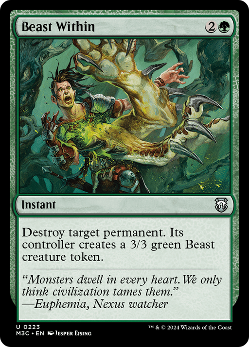 Beast Within (M3C-223) - Modern Horizons 3 Commander - for just $0.20! 