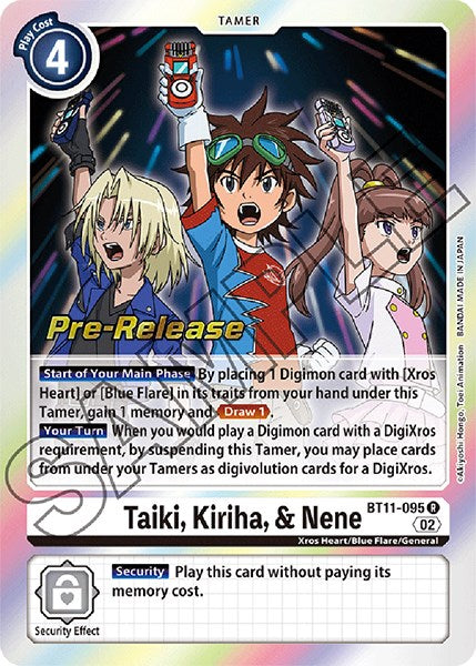 Taiki, Kiriha, & Nene [BT11-095] [Dimensional Phase Pre-Release Promos] - Just $0.70! Shop now at Retro Gaming of Denver