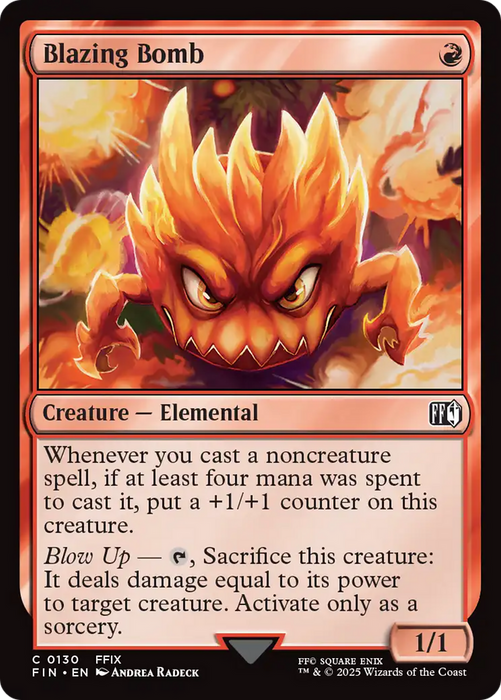 Blazing Bomb (FIN-130) - FINAL FANTASY Foil - for just $0.06! 