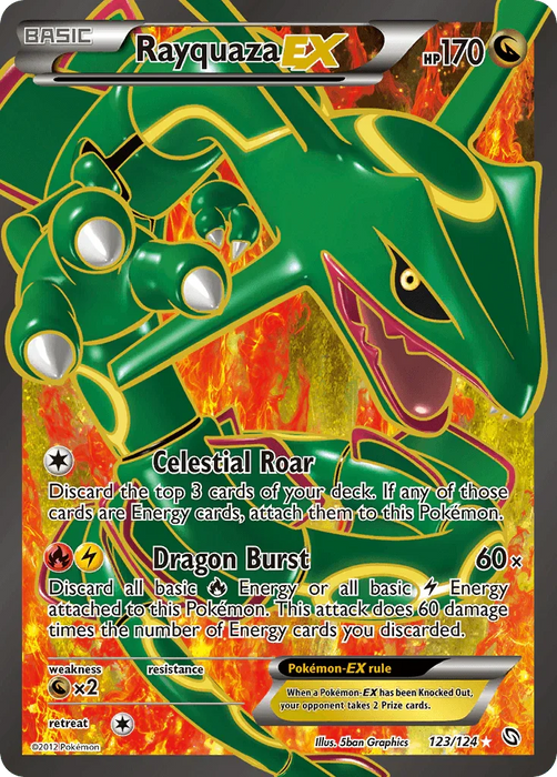 Rayquaza EX (123/124) [Black & White: Dragons Exalted] - for just $82.65! 