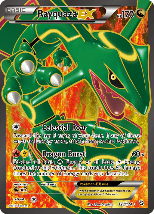 Rayquaza EX (123/124) [Black & White: Dragons Exalted] - for just $87.80! 
