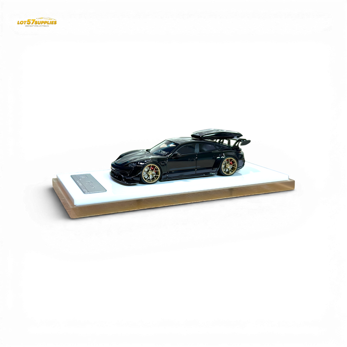 404ERROR Porsche Taycan Black with Roof Box 1:64 - for just $74.99! 
