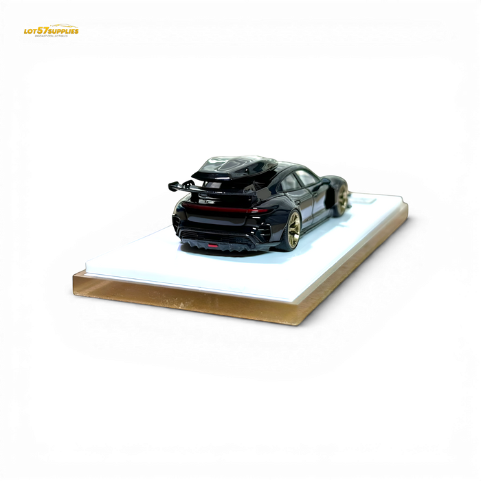 404ERROR Porsche Taycan Black with Roof Box 1:64 - for just $74.99! 