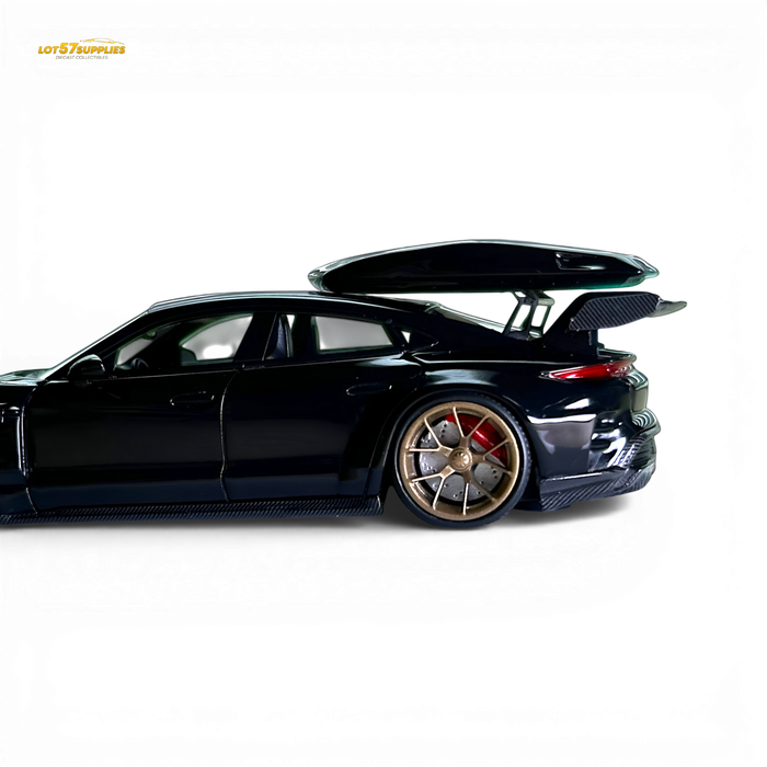 404ERROR Porsche Taycan Black with Roof Box 1:64 - for just $74.99! 
