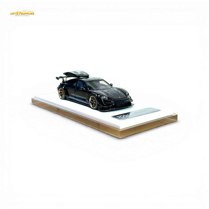 404ERROR Porsche Taycan Black with Roof Box 1:64 - for just $74.99! 