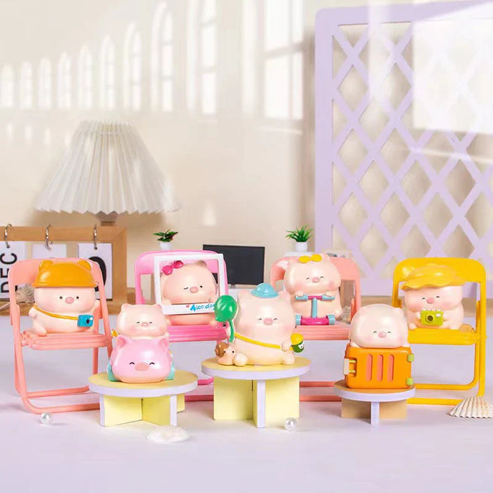 TOURIST PIGGY FIGURINE BLIND BOX (1 Blind Box) - for just $14.99! 