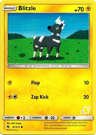 Blitzle (81/214) (Pikachu Stamp #1) [Battle Academy 2020] - for just $0.10! 