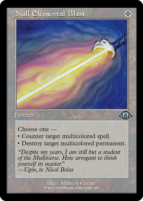 Null Elemental Blast (Retro Frame) (MH3-387) - Modern Horizons 3 - for just $0.14! 