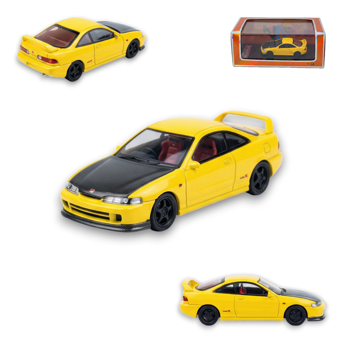 Nice Auto Honda Integra DC2 Yellow Resin 1:64 - for just $79.99! 