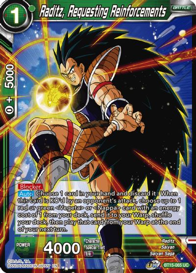 Raditz, Requesting Reinforcements (BT15-065) [Saiyan Showdown] - for just $0.10! 