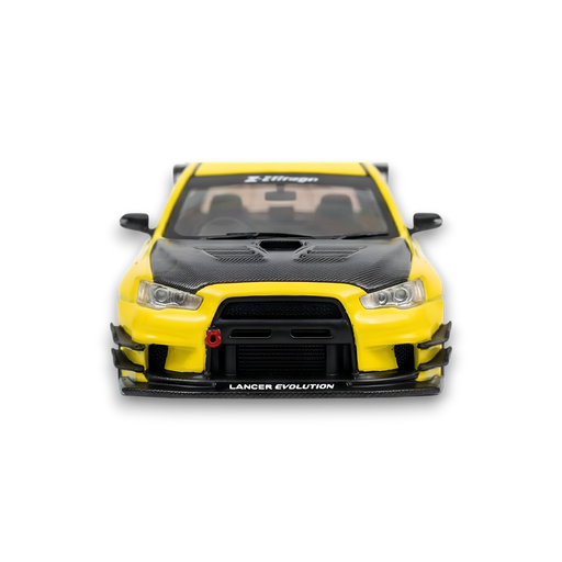 404ERROR Mitsubishi Evolution X Varis Widebody Yellow 1:64 - for just $89.99! 