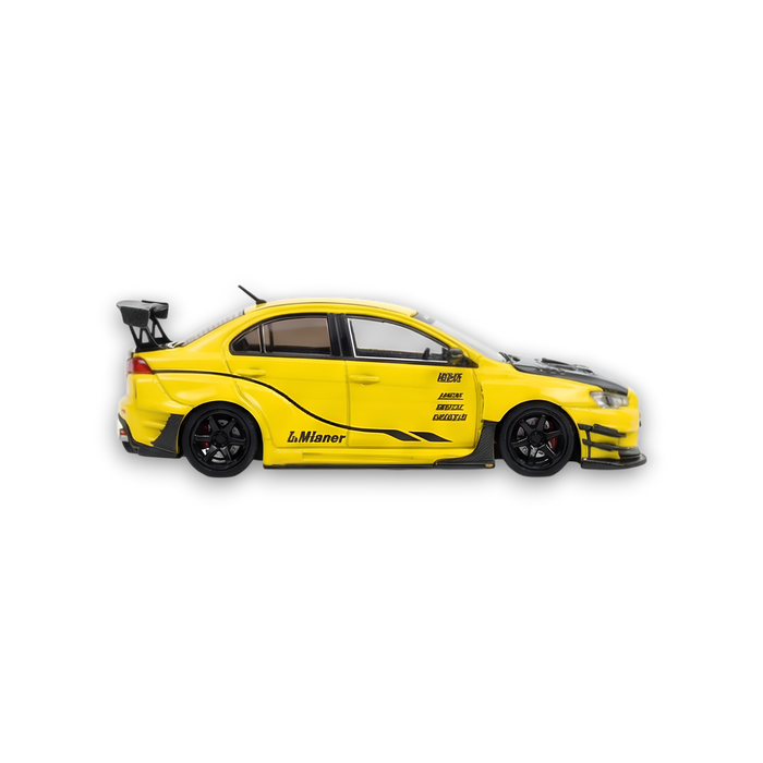 404ERROR Mitsubishi Evolution X Varis Widebody Yellow 1:64 - for just $89.99! 