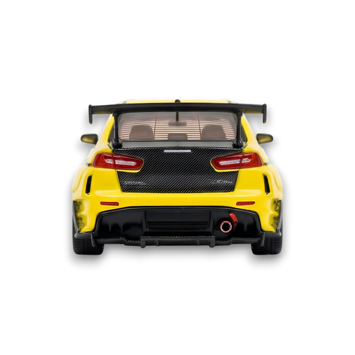 404ERROR Mitsubishi Evolution X Varis Widebody Yellow 1:64 - for just $89.99! 