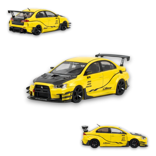 404ERROR Mitsubishi Evolution X Varis Widebody Yellow 1:64 - for just $89.99! 