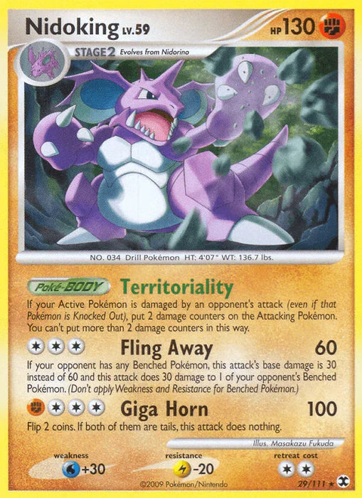 Nidoking (29/111) [Platinum: Rising Rivals] - for just $2.65! 