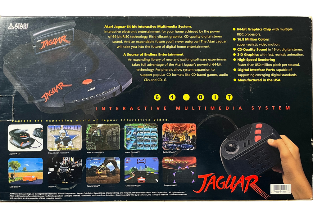 Atari Jaguar System [Complete in Box] – [JAG] - for just $849.99! 