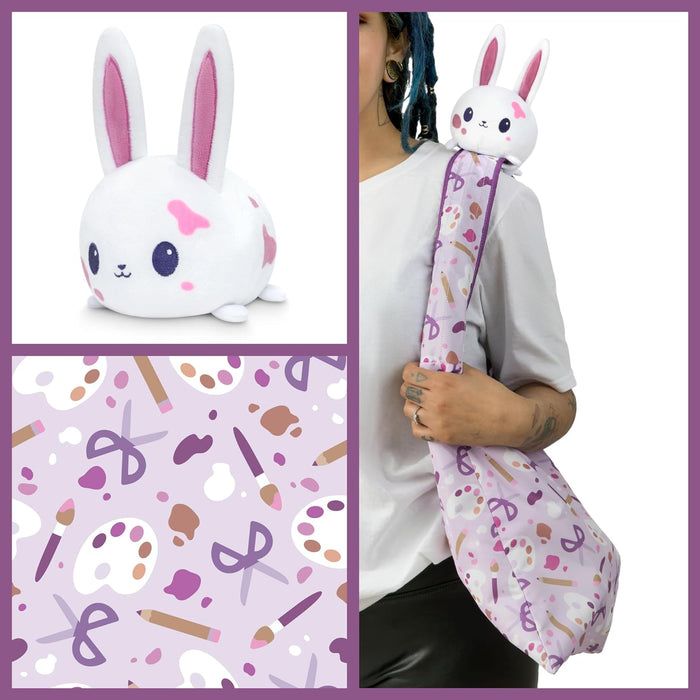 TeeTurtle Plushie Tote Bag: Arts & Crafts Bunny - for just $23.99! 