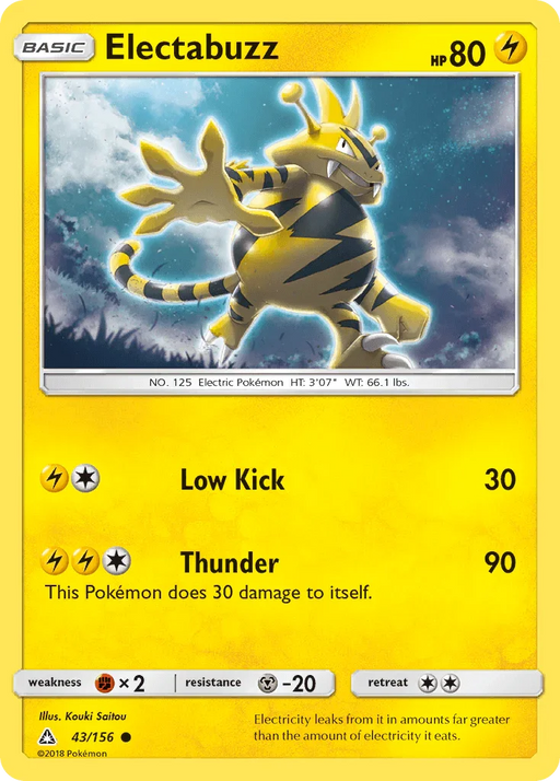 Electabuzz (43/156) [Sun & Moon: Ultra Prism] - for just $0.10! 