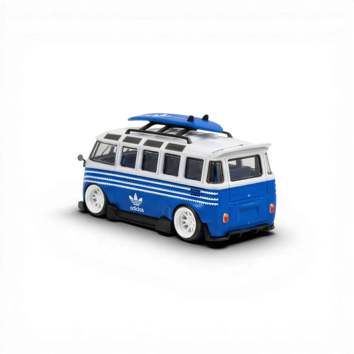 LF Model Volkswagen T1 Kombi with Surfboards Blue/White 1:64 - for just $29.99! 
