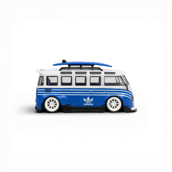 LF Model Volkswagen T1 Kombi with Surfboards Blue/White 1:64 - for just $29.99! 