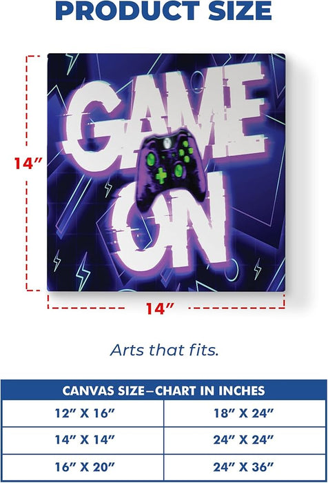 Game On Wall Canvas Set of 1 - for just $30.99! 