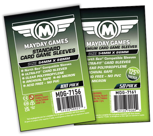 "North Sea" Compatible Sleeves (54x86mm) Standard 7156 or Premium 7161 - for just $2.75! 