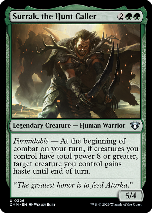 Surrak, the Hunt Caller (CMM-326) - Commander Masters - for just $0.09! 