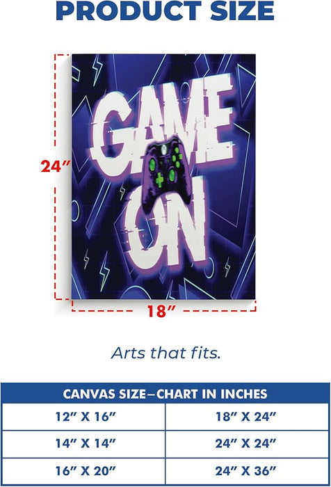 Game On Wall Canvas Set of 1 - for just $30.99! 
