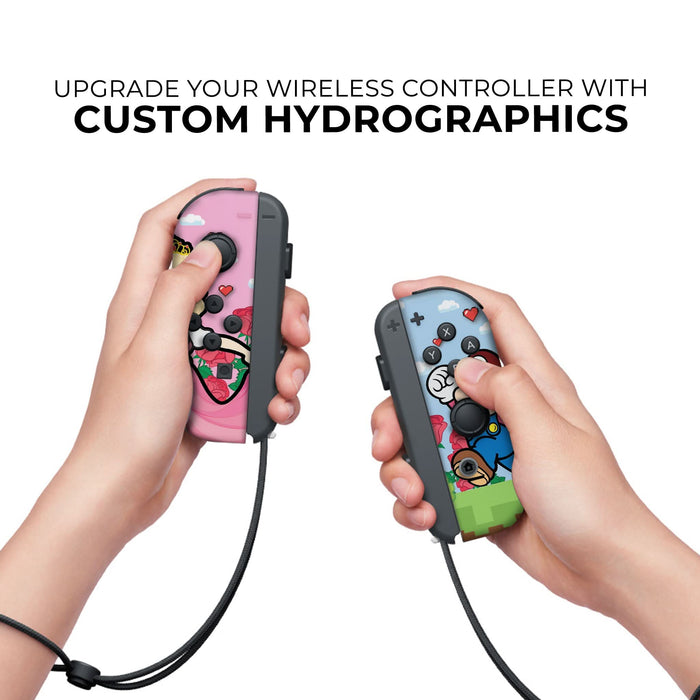 Mario & Princess Nintendo Switch Joycons with Advanced Permanent Hydro-Dip Technology. - for just $134.99! 